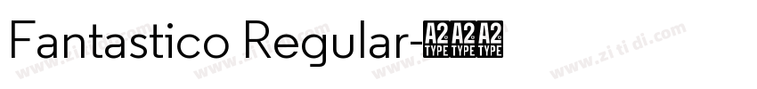Fantastico Regular字体转换